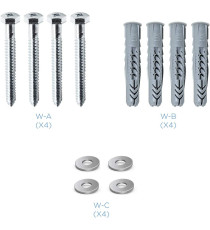 SUPPORTO STAFFA PORTA TV DA 32 A 55 POLLICI TOOQ LP4155F-B - DA 32" A 55" - PORTATA 40KG - VESA DA 200X200 A 400X400