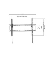 SUPPORTO STAFFA PORTA TV FISSA DA 37 A 70 POLLICI CROMAD CR0869 - DA 37" A 70" - PORTATA 35KG - VESA FINO A 600X400 DA PARETE SUPPORTO STAFFA PORTA TV FISSA DA 37 A 70 POLLICI CROMAD CR0869 - DA 37" A 70" - PORTATA 35KG - VESA FINO A 600X400 DA PARETE