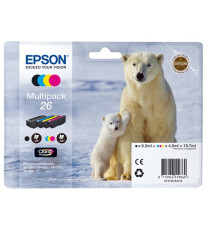 MULTIPACK EPSON T2616 26 BK-C-M-Y C13T26164010 CARTUCCIA ORIGINALE EPSON EXPRESSION PREMIUM XP600 XP605 XP700 XP800 26 MULTIPACK EPSON T2616 26 BK-C-M-Y C13T26164010 CARTUCCIA ORIGINALE EPSON EXPRESSION PREMIUM XP600 XP605 XP700 XP800 26