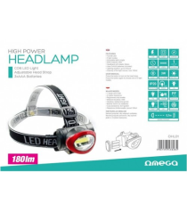 TORCIA LAMPADA LED DA TESTA FRONTALE OMEGA OHL01 3W - 180LM - LUCE BIANCA 8000K - 1 COB 3908 - IP20 MISURA 68x45x55mm TORCIA LAMPADA LED DA TESTA FRONTALE OMEGA OHL01 3W - 180LM - LUCE BIANCA 8000K - 1 COB 3908 - IP20 MISURA 68x45x55mm