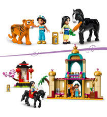 Lego Disney Princess - L’avventura di Jasmine e Mulan - LEGO 43208 con 2 Mini Bamboline, Cavallo e Tigre ANNI 5+