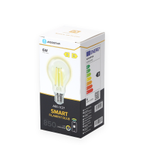 LAMPADINA SMART LED FILAMENTO A SFERA G45 4.5W E27 WIFI CCT 2700K-6500K 470 LUMEN D45H81.5mm ALEXA E GOOGLE ASSISTANT