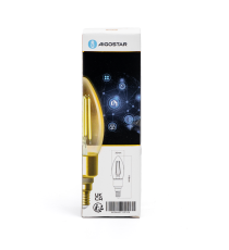 LAMPADINA SMART LED FILAMENTO A CANDELA C35 AMBRATA 4.5W E14 WIFI CCT 2700K-6500K 470 LUMEN D35H119mm ALEXA E GOOGLE ASSISTANT LAMPADINA SMART LED FILAMENTO A CANDELA C35 AMBRATA 4.5W E14 WIFI CCT 2700K-6500K 470 LUMEN D35H119mm ALEXA E GOOGLE ASSISTANT