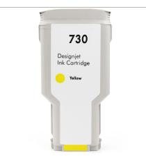 CARTUCCIA COMPATIBILE PER HP 730XY GIALLA P2V70A  INK DYE PER HP DESIGNJET T1600,T1700,T2600 300ml