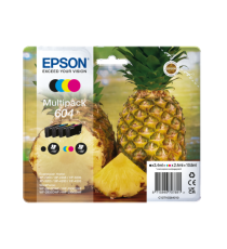MULTIPACK EPSON 604 BK-C-M-Y ANANAS C13T10G64010 CARTUCCIA ORIGINALE PER EPSON XP 2200,3200,4200,WF 2910,2930,2950 T604