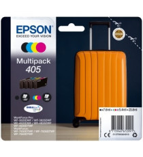 Multipack 4 Cartucce Originali Epson 405 C13T05G64010 Nero Ciano Magenta Giallo DURABrite Ultra per WorkForce Pro WF