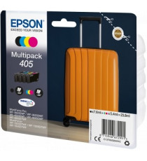 Multipack 4 Cartucce Originali Epson 405 C13T05G64010 Nero Ciano Magenta Giallo DURABrite Ultra per WorkForce Pro WF