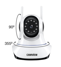 TELECAMERA SMART DI SORVEGLIANZA CAMVIEW CV0225 HD - MOTORIZZATA - INDOOR WI-FI CON STORAGE MICRO SD SUPPORTO P2P TELECAMERA SMART DI SORVEGLIANZA CAMVIEW CV0225 HD - MOTORIZZATA - INDOOR WI-FI CON STORAGE MICRO SD SUPPORTO P2P