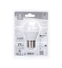 LAMPADINA LED A5 G45 7W ATTACCO E27 - 560 LUMEN - 4000K LUCE NATURALE - GRANDE ANGOLO 230 MISURA D45H80mm AIGOSTAR LAMPADINA LED A5 G45 7W ATTACCO E27 - 560 LUMEN - 4000K LUCE NATURALE - GRANDE ANGOLO 230 MISURA D45H80mm AIGOSTAR