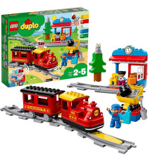 Lego Duplo - Treno a Vapore, Set Costruzioni Push & Go, Luci e Suoni - LEGO 10874 ANNI 2+