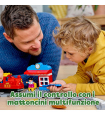 Lego Duplo - Treno a Vapore, Set Costruzioni Push & Go, Luci e Suoni - LEGO 10874 ANNI 2+