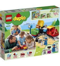 Lego Duplo - Treno a Vapore, Set Costruzioni Push & Go, Luci e Suoni - LEGO 10874 ANNI 2+