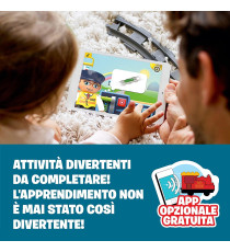 Lego Duplo - Il grande treno merci - LEGO 10875 Set Push & Go, Luci e Suoni, Costruzioni Creative, Gru ANNI 2+