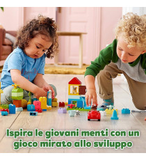 Lego Duplo - Classic Deluxe Contenitore di Mattoncini Grande - Lego 10914  Primo Set di Costruzioni in Mattoni - ANNI 1.5+