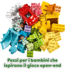 Lego Duplo - Classic Deluxe Contenitore di Mattoncini Grande - Lego 10914  Primo Set di Costruzioni in Mattoni - ANNI 1.5+