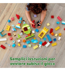Lego Duplo - Classic Deluxe Contenitore di Mattoncini Grande - Lego 10914  Primo Set di Costruzioni in Mattoni - ANNI 1.5+