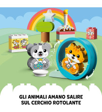 Lego Duplo - Il mio primo cagnolino e gattino con suoni - LEGO 10977 Mattoncini Grandi con Gatto e Cane ANNI 1.5+