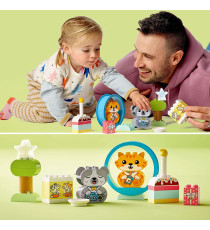 Lego Duplo - Il mio primo cagnolino e gattino con suoni - LEGO 10977 Mattoncini Grandi con Gatto e Cane ANNI 1.5+