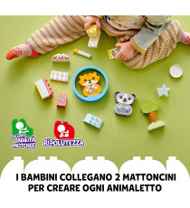 Lego Duplo - Il mio primo cagnolino e gattino con suoni - LEGO 10977 Mattoncini Grandi con Gatto e Cane ANNI 1.5+