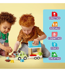 Lego Duplo - Casa su ruote - LEGO 10986 Set da Campeggio con Figure, Macchina Giocattolo ANNI 1.5+