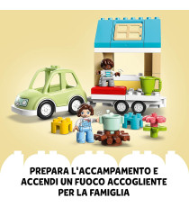 Lego Duplo - Casa su ruote - LEGO 10986 Set da Campeggio con Figure, Macchina Giocattolo ANNI 1.5+