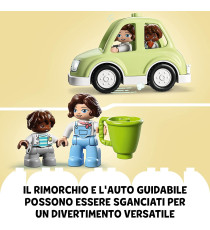 Lego Duplo - Casa su ruote - LEGO 10986 Set da Campeggio con Figure, Macchina Giocattolo ANNI 1.5+