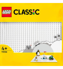 Lego Classic - Base bianca Tavola per Costruzioni Quadrata con 32x32 Bottoncini - LEGO 11026 ANNI 4+