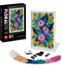 LEGO Art - Motivi Floreali - Lego 31207 Set di Decorazioni Murali 3 in 1 ANNI 18+