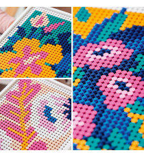 LEGO Art - Motivi Floreali - Lego 31207 Set di Decorazioni Murali 3 in 1 ANNI 18+