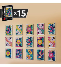LEGO Art - Motivi Floreali - Lego 31207 Set di Decorazioni Murali 3 in 1 ANNI 18+
