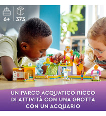Lego Friends - Parco acquatico - Lego 41720 Set con Piscina con Scivolo, Gioco Estivo con Mini Bamboline ANNI 6+