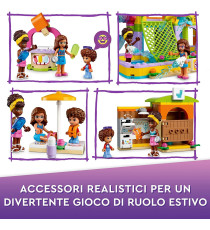 Lego Friends - Parco acquatico - Lego 41720 Set con Piscina con Scivolo, Gioco Estivo con Mini Bamboline ANNI 6+