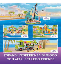 Lego Friends - Parco acquatico - Lego 41720 Set con Piscina con Scivolo, Gioco Estivo con Mini Bamboline ANNI 6+