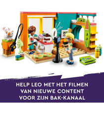 Lego Friends - La cameretta di Leo - Lego 41754 Set Camera da Letto a Tema Cucina e Video Making Personaggi 2023 ANNI 6+