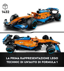 Lego Technic - Monoposto McLaren Formula 1 - Lego 42141 Auto Replica Supercar F1 ANNI 18+