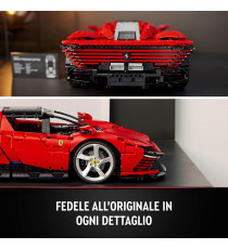 Lego Technic - Ferrari Daytona SP3 - Lego 42143 Supercar Rossa Scala 1:8 Serie Ultimate Cars Concept ANNI 18+