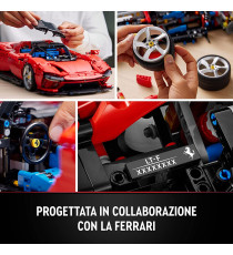 Lego Technic - Ferrari Daytona SP3 - Lego 42143 Supercar Rossa Scala 1:8 Serie Ultimate Cars Concept ANNI 18+