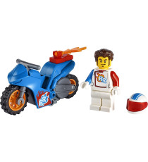 Lego City Stuntz - Stunt Bike razzo - LEGO 60298 Meccanismo a Spinta e Minifigura Pilota Rocket Racer ANNI 5+