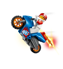 Lego City Stuntz - Stunt Bike razzo - LEGO 60298 Meccanismo a Spinta e Minifigura Pilota Rocket Racer ANNI 5+