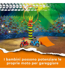 Lego City Stuntz - Competizione acrobatica - LEGO 60299 Set con 2 Moto Cerchio di Fuoco e Duke DeTain ANNI 5+