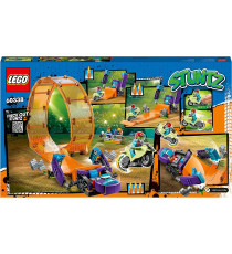 Lego City Stuntz - Giro della morte dello scimpanzé - LEGO 60338 Moto Giocattolo Carica e Vai con Minifigure - ANNI 7+