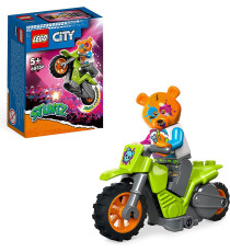 Lego City Stuntz - Stunt Bike Orso - Lego 60356 Moto Giocattolo a Motore Carica e Vai per Salti e Acrobaziee ANNI 5+