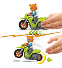 Lego City Stuntz - Stunt Bike Orso - Lego 60356 Moto Giocattolo a Motore Carica e Vai per Salti e Acrobaziee ANNI 5+