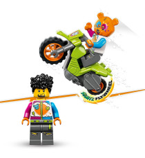 Lego City Stuntz - Stunt Bike Orso - Lego 60356 Moto Giocattolo a Motore Carica e Vai per Salti e Acrobaziee ANNI 5+
