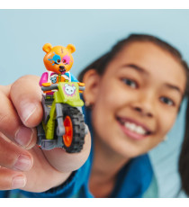 Lego City Stuntz - Stunt Bike Orso - Lego 60356 Moto Giocattolo a Motore Carica e Vai per Salti e Acrobaziee ANNI 5+