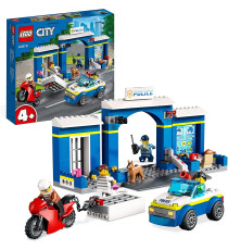 Lego City - Inseguimento alla Stazione di Polizia - LEGO 60370 Prigione, Percorso ad Ostacoli e Figura di Cane ANNI 4+