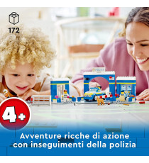 Lego City - Inseguimento alla Stazione di Polizia - LEGO 60370 Prigione, Percorso ad Ostacoli e Figura di Cane ANNI 4+