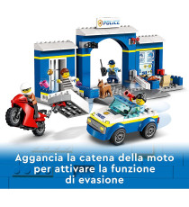 Lego City - Inseguimento alla Stazione di Polizia - LEGO 60370 Prigione, Percorso ad Ostacoli e Figura di Cane ANNI 4+