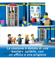 Lego City - Inseguimento alla Stazione di Polizia - LEGO 60370 Prigione, Percorso ad Ostacoli e Figura di Cane ANNI 4+