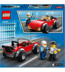 Lego City - Inseguimento sulla moto della polizia - LEGO 60392 con Modello di Auto da Corsa e 2 Minifigure ANNI 5+